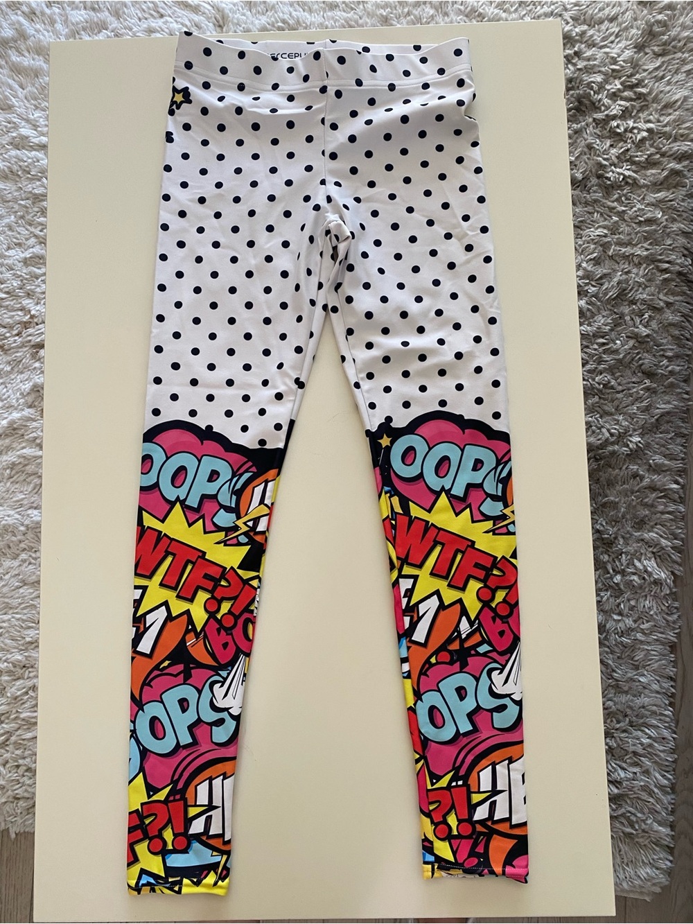 Fierce Pulse Pop Art Comic Print Leggings Size Small
